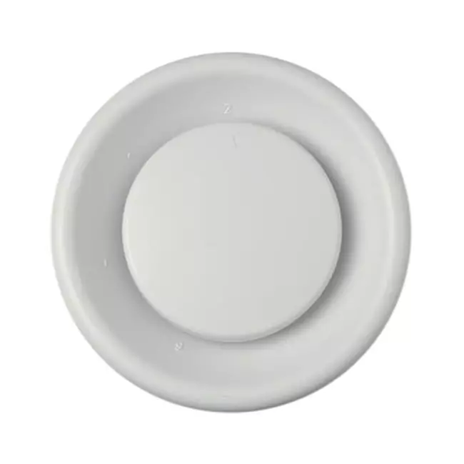 Zawór wyciągowy Zehnder z tworzywa sztucznego 125 mm w kolorze białym - STK 1 100/125