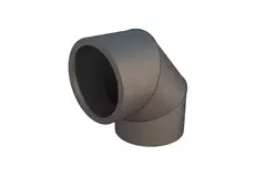 Kolanko Ubbink Aerfoam 90 stopni 160 mm