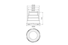 Ubbink Air Excellent DBOX adapter wielokrotny 125-150-160-180
