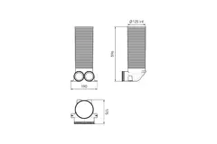 Adapter zaworu Ubbink Air Excellent 23C 125 2x90°