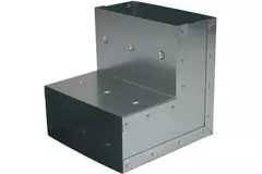 Gięcie 90 stopni 170x80 mm w pionie dla kanału wylewowego