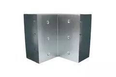 Gięcie 90 stopni 170x80 mm w pionie dla kanału wylewowego