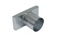 Pokrywa 170x80 mm z przyłączem o średnicy 80 mm do rury spalinowej