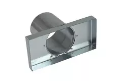 Pokrywa 170x80 mm z przyłączem o średnicy 80 mm do rury spalinowej