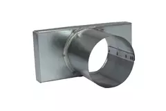 Pokrywa 170x80 mm z przyłączem o średnicy 80 mm do rury spalinowej