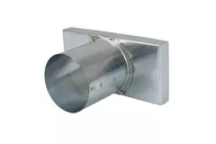 Pokrywa 170x80 mm z przyłączem o średnicy 80 mm do rury spalinowej
