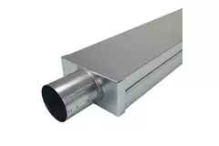 Pokrywa 170x80 mm z przyłączem o średnicy 80 mm do rury spalinowej