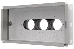 Kolektor ścienny Vent-Axia Uniflexplus z przyłączem tylnym, izolowany 3 x Ø69 mm do kanału płaskiego 300 x 150 mm