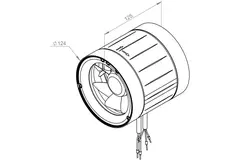 Wentylator kanałowy Ruck® ETAMASTER z silnikiem EC 220 m³/h - Ø 125 mm + regulator 3-stopniowy