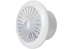 Okrągły biały wentylator łazienkowy z timerem - Ø 150 mm - aRid 150 BB TS