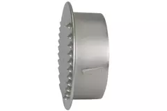 Metalowa okrągła kratka wentylacyjna wraz z tuleją montażową Ø 180 mm aluminiową - DWRA180S
