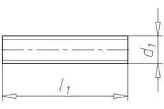 Pręt gwintowany M8 x 20 mm (100 sztuk)