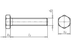 Śruba dwustronna m10x25mm.galv.8.8 din933 (200 sztuk)