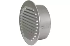 Metalowa okrągła kratka wentylacyjna wraz z tuleją montażową Ø 180 mm aluminiową - DWRA180S