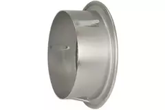 Metalowa okrągła kratka wentylacyjna wraz z tuleją montażową Ø 180 mm aluminiową - DWRA180S