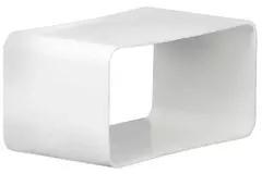 Plastikowa złączka mufowa prostokątna 110x55 mm - KSF