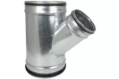 Trójnik Ø 80 mm z króćcem Ø 80 mm do przewodu spiralnego (45°)