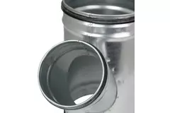 Trójnik Ø 80 mm z króćcem Ø 80 mm do przewodu spiralnego (45°)