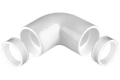 plastikowa tuleja przyłączeniowa pod kątem prostym Ø 20 mm
