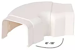 Przewód klimatyzacyjny Climaplus Regulowane kolanko 90x65mm RAL 9010 BIAŁY
