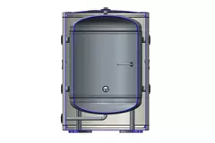 Zbiornik buforowy ze stali nierdzewnej Duplex 100L z rezystorem 2KW