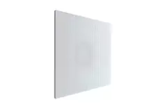 Perforowany nawiewnik sufitowy 600 x 600 służący do odprowadzania powietrza, z górnym połączeniem 200 mm – kolor mieszany RAL 9010