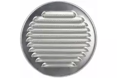 Metalowa okrągła kratka wentylacyjna wraz z tuleją montażową Ø 180 mm aluminiową - DWRA180S