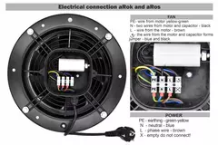 Okrągły wentylator osiowy 300 mm – 2330 m³/h – aRos