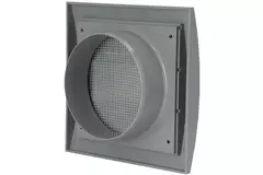 Kratka grawitacyjna nadciśnieniowa kratka wentylacyjna 150x150 średnica: 100 szara - ND10ZP
