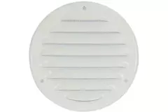 Kratka wentylacyjna metalowa okrągła 125mm biała - MR125 - RAL9016