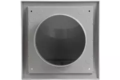 Kratka fasadowa z zaworem zwrotnym 150 x 150 mm średnica 100 mm szara - ND10FVP