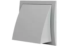 Kratka fasadowa z zaworem zwrotnym 150 x 150 mm średnica 100 mm szara - ND10FVP