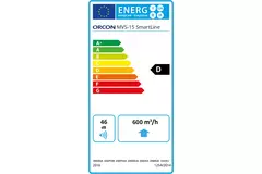 Orcon MVS-15RHB 550 m³/h + czujnik wilgotności + sterowanie RFT - wtyczka bezpieczeństwa