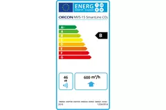 Orcon MVS-15RH CO2B 550 m³/h + czujnik wilgotności + czujnik kontroli CO2 - wtyczka bezpieczeństwa