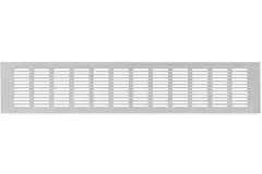 Listwa przypodłogowa aluminiowa - srebrna L=500mm x H=100mm -RA1050S