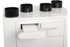 Vent-Axia MVHR Sentinel Kinetic Advance 350SX z podgrzewaczem wstępnym - lewy - 350 m³/h