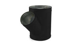 Trójnik Spiro 250 mm średnica 100 mm (45 stopni) (ocynk) RAL9005