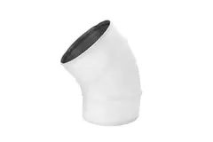 Kolanko Spiro 160 mm 45 stopni (ocynkowane) RAL9010