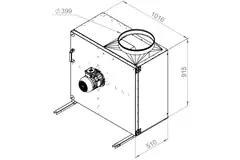 Wentylator skrzynkowy spalin F400 - MPS 500 D4 F4 30