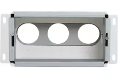 Rozdzielacz ścienny Vent-Axia Uniflexplus przyłącze tylne 3 x Ø69 mm w zestawie 2 x osłony uszczelniające Ø69 mm