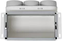 Kolektor ścienny Vent-Axia Uniflexplus z przyłączem od góry, izolowany 3 x Ø69 mm do kanału płaskiego 300 x 150 mm