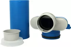 Blok zaworowy UniflexPlus 1 x Ø90 mm z tuleją przesuwną 250 mm i nakładką ochronną Ø125 mm