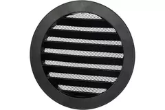 Kratki wentylacyjne powietrza zewnętrznego aluminiowe - Ø 100mm - Czarne