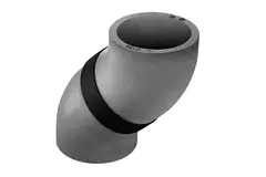 Izolowane kolanko EPS 45° o średnicy 200 mm