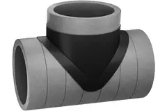 Izolowany trójnik EPS o średnicy 125 mm