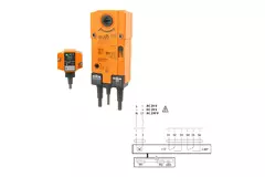 Klapa przeciwpożarowa okrągła 315 mm serwomotor 230V - E-FDC25 D315 M230S