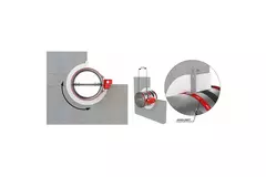 Klapa przeciwpożarowa okrągła 630 mm z przyłączem końcowym - E-FDC40 D630RS