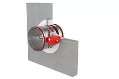 Klapa przeciwpożarowa okrągła 630 mm z przyłączem końcowym - E-FDC40 D630RS