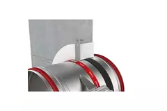 Klapa przeciwpożarowa okrągła 630 mm z przyłączem końcowym - E-FDC40 D630RS