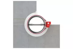 Klapa przeciwpożarowa okrągła 630 mm z przyłączem końcowym - E-FDC40 D630RS